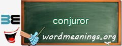 WordMeaning blackboard for conjuror